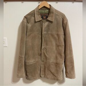 Men's Tan Suede Jacket